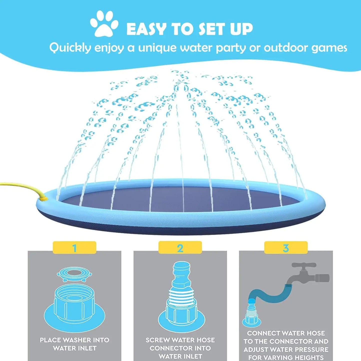 Luxara PawSplash™ - Ultimate Dog Splash Pad